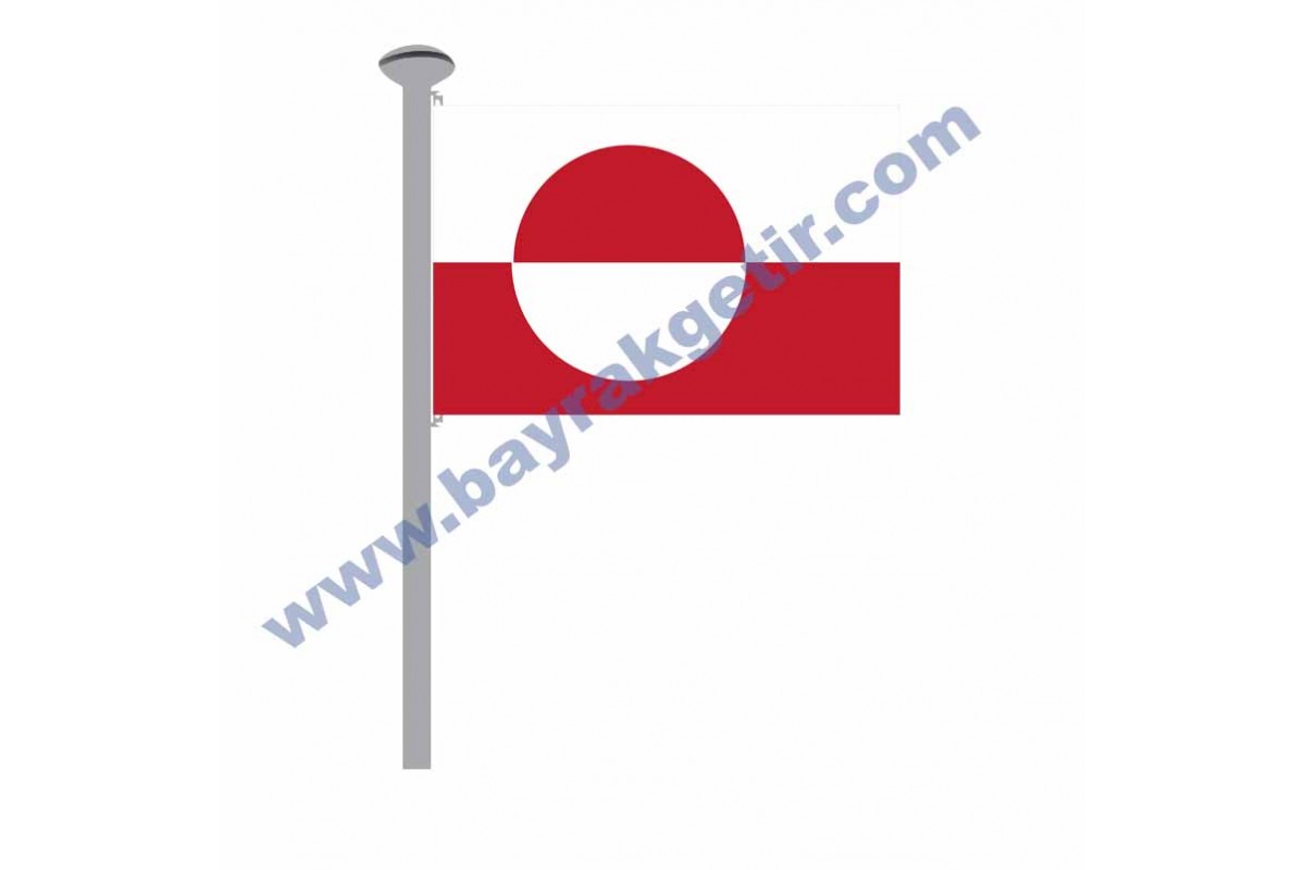GREENLAND GÖNDER BAYRAK 50x75 ( EBAT SEÇİNİZ )